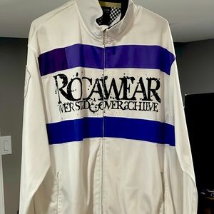 Purple,white, and blue mens rocawear jacket